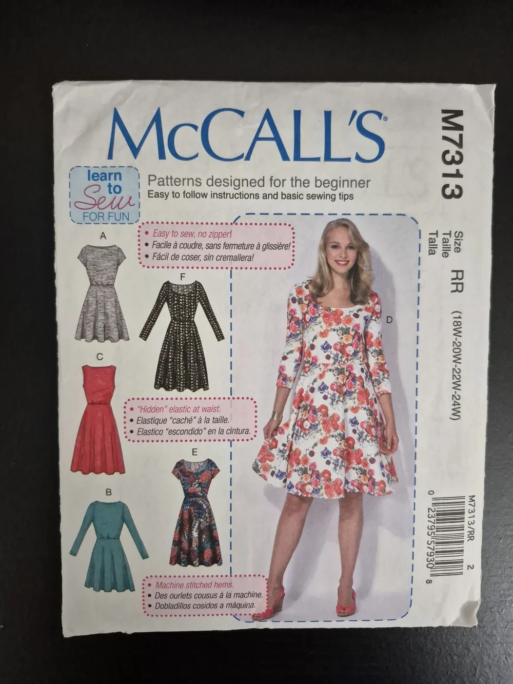 McCall's Pattern M7313 *UNCUT*